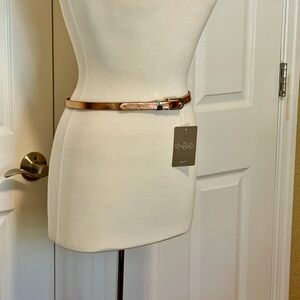 Anthropologie Metallic Gold Belt